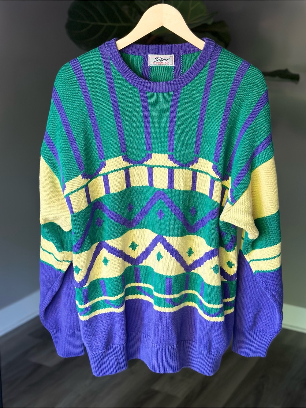 Vintage Titleist by Corbin 100% combed cotton made in Hong Kong XXL coogi style